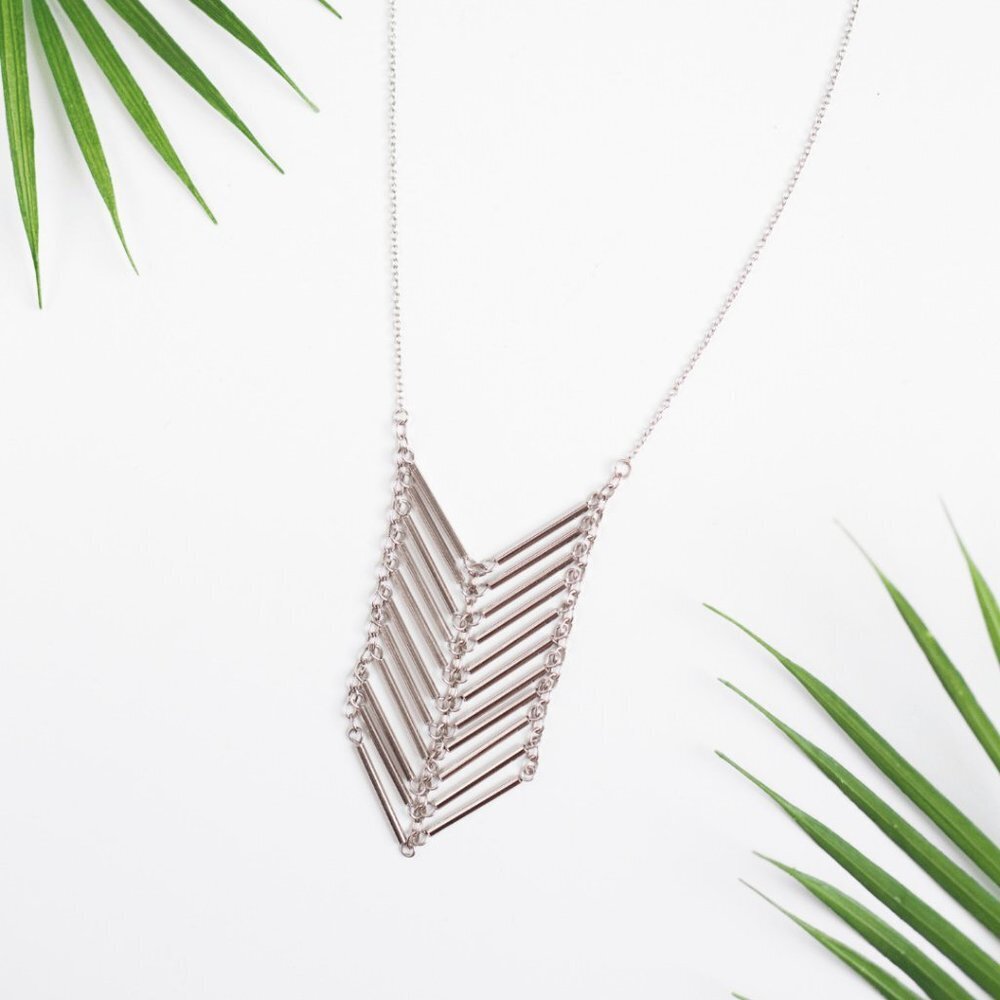Purpose Jewelry Small Chevron Necklace Handmade